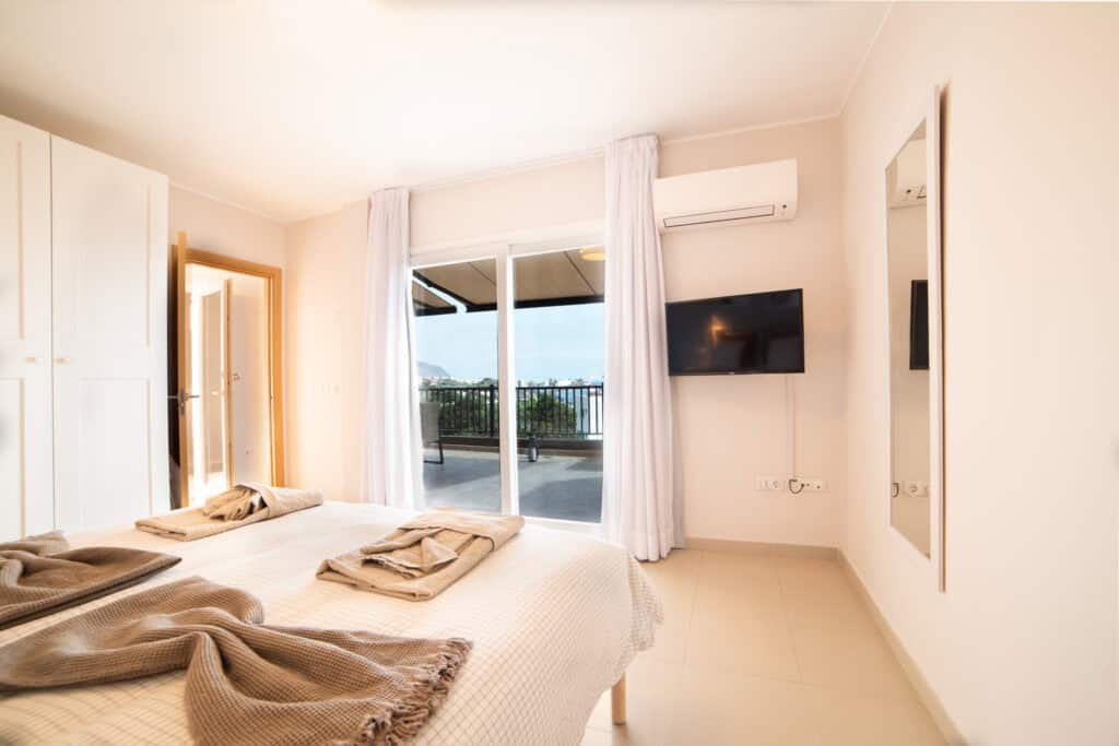 Ferienwohnung Valle Gran Rey „Maria y Mar“ – Schlafzimmer mit Meerblick